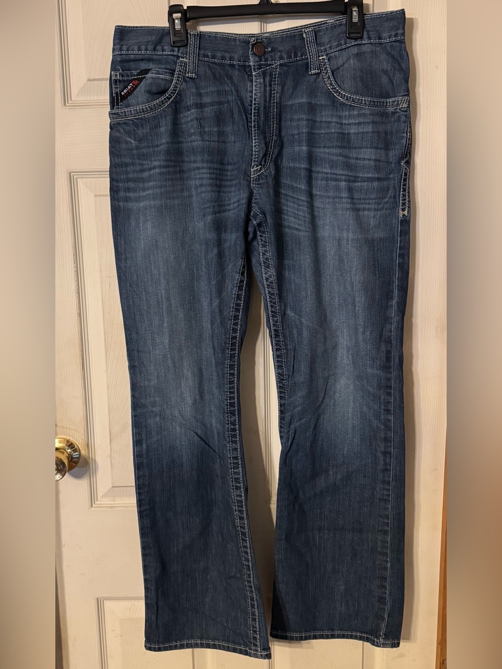 Ariat Men's Dark Blue Straight Jeans